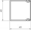 WDK40040RW KANAŁ KABLOWY INSTALACYJNY 40X40 PVC BIAŁY RAL9010 WDK (2 MB)